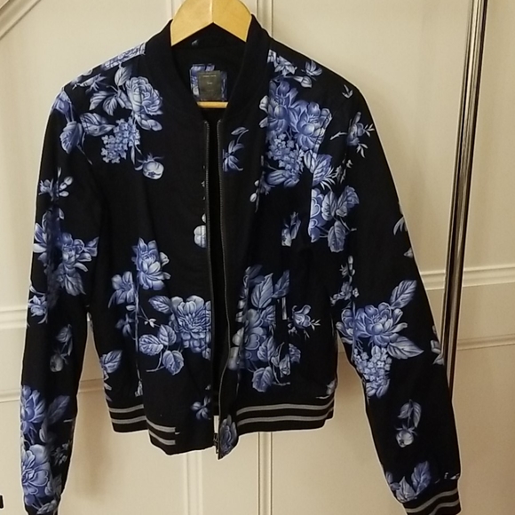 gap floral bomber jacket